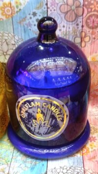 Blue Bell Jar candle with cover and multiple fragrance option of choice