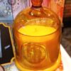 Yellow Bell Jar candle with cover and multiple fragrance option of choice