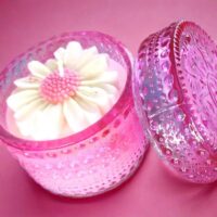 Celeste Candle with Flower