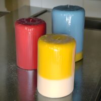 Pillar Candle Combo - Dual Tone