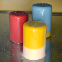 Pillar Candle Combo - Dual Tone