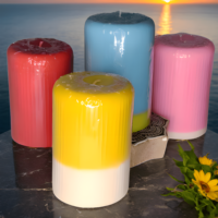 Pillar Candle Combo - Dual Tone