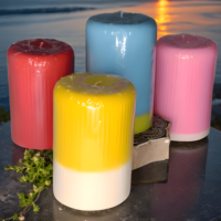 Pillar Candle Combo - Dual Tone