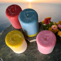 Pillar Candle Combo - Dual Tone