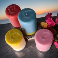 Pillar Candle Combo - Dual Tone