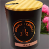Black Frosted Candle with Lid